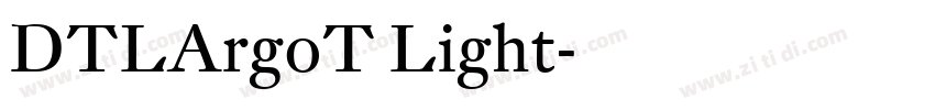 DTLArgoT Light字体转换